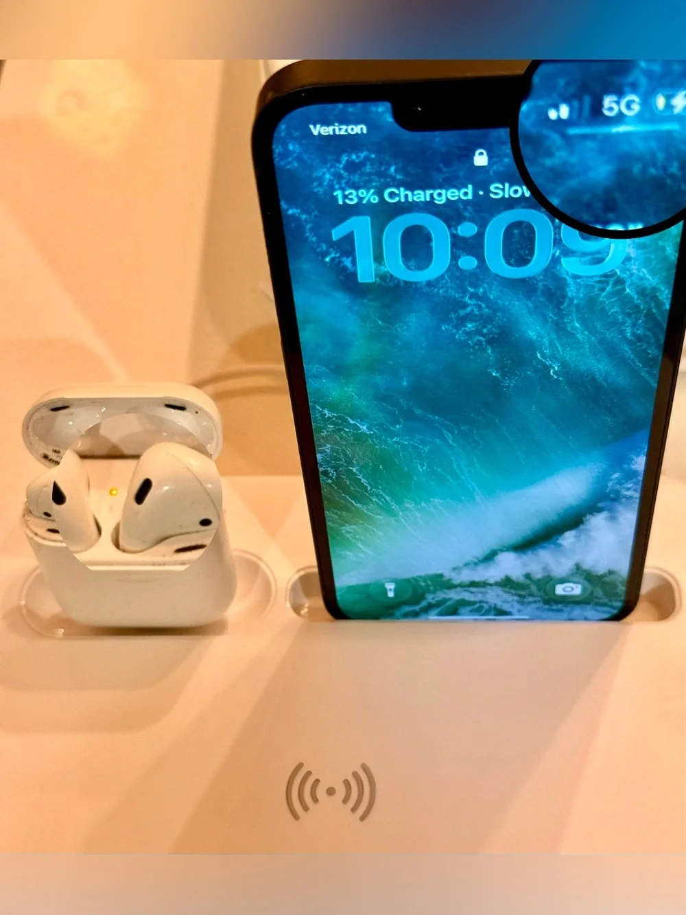 2 in 1 Fast Wireless Charging Pad * Apple Watch AirPods iPhone * GS22-WH